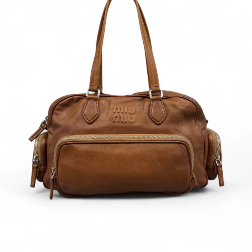 Miu Miu Handbag Lambskin Tan
