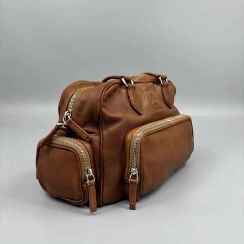 Miu Miu Handbag Lambskin Tan