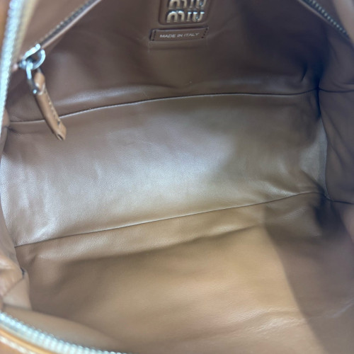 Miu Miu Handbag Lambskin Tan
