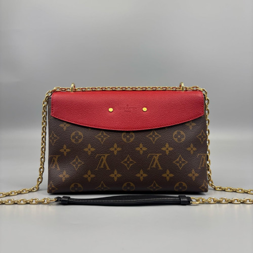 Louis Vuitton Saint Placide Monogram Brown Red