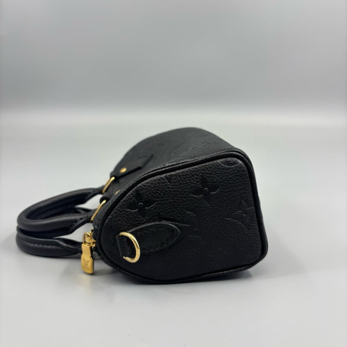 Louis Vuitton Nano Speedy Bandouliere Monogram Empreinte Black