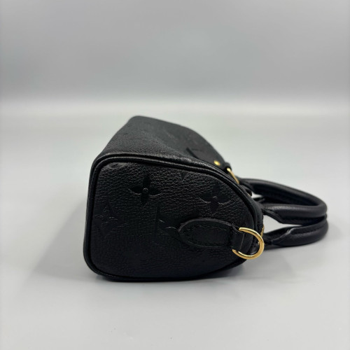 Louis Vuitton Nano Speedy Bandouliere Monogram Empreinte Black