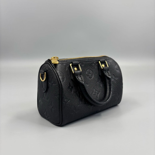 Louis Vuitton Nano Speedy Bandouliere Monogram Empreinte Black