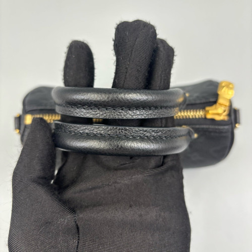 Louis Vuitton Nano Speedy Bandouliere Monogram Empreinte Black