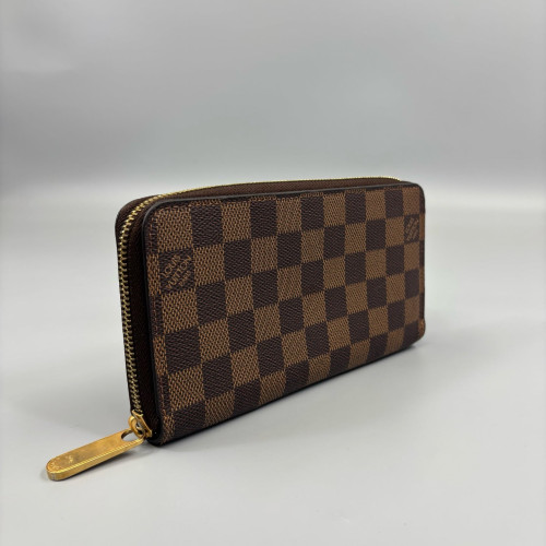 Louis Vuitton Zippy Wallet Damier Ebene Brown