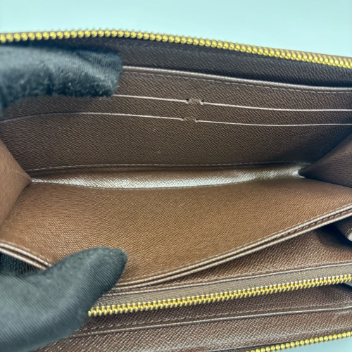 Louis Vuitton Zippy Wallet Damier Ebene Brown