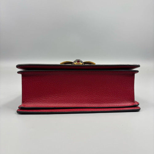 Gucci Imitation Pearls Crystal Embellished Queen Margaret Top Handle Bag GG Supreme Monogram Red Beige Blue