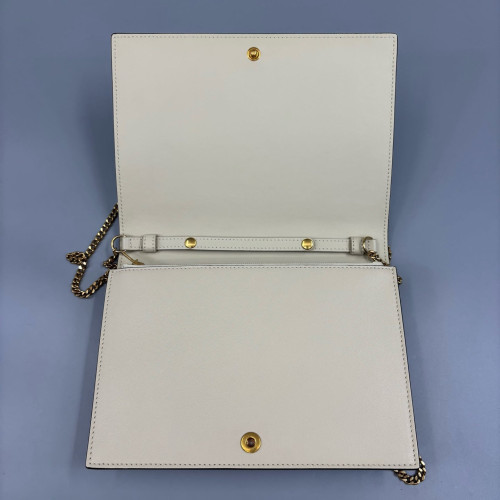 Celine Medium Frame Shoulder Bag Calfskin Beige Kaki