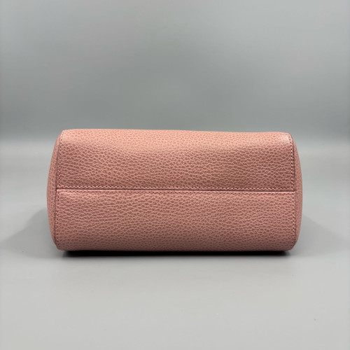 Gucci Tote Bag Grained Calfskin Pink