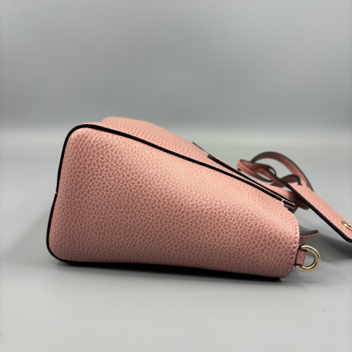 Gucci Tote Bag Grained Calfskin Pink
