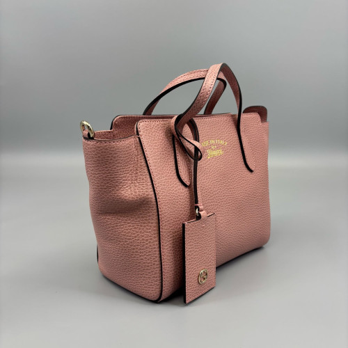Gucci Tote Bag Grained Calfskin Pink
