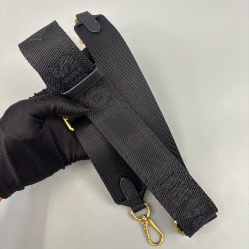 Louis Vuitton Bubblegram Wallet On Strap Calfskin Black