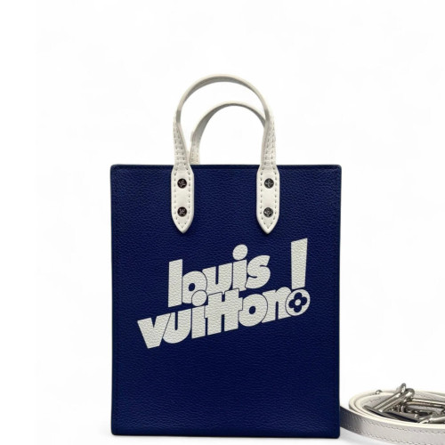 Louis Vuitton Sac Plat Xs Calfskin Blue White