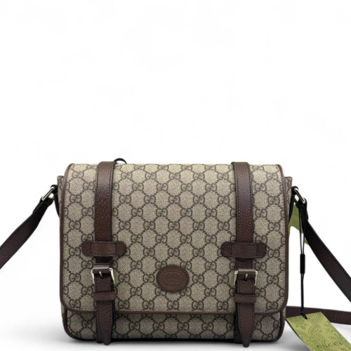 Gucci Messenger GG Supreme Monogram Brown Gucci Messenger GG Supreme Monogram Brown