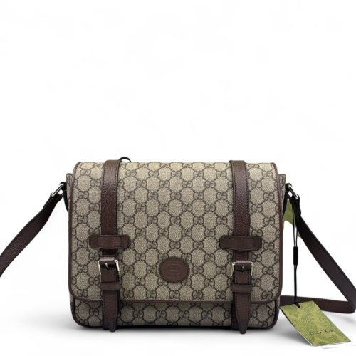 Gucci Messenger GG Supreme Monogram Brown Gucci Messenger GG Supreme Monogram Brown