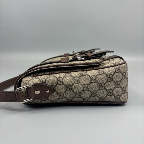 Gucci Messenger GG Supreme Monogram Brown Gucci Messenger GG Supreme Monogram Brown