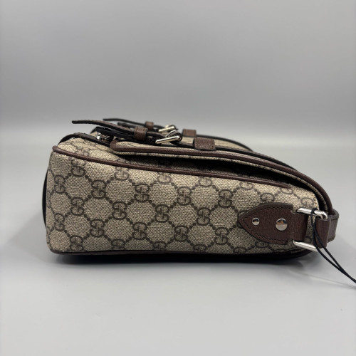 Gucci Messenger GG Supreme Monogram Brown Gucci Messenger GG Supreme Monogram Brown