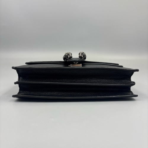 Gucci Strass Meium Dionysus Grained Calfskin Black
