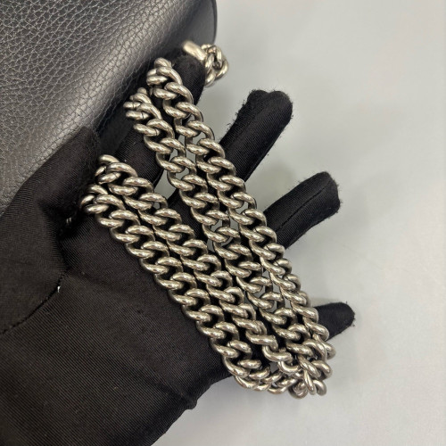 Gucci Strass Meium Dionysus Grained Calfskin Black