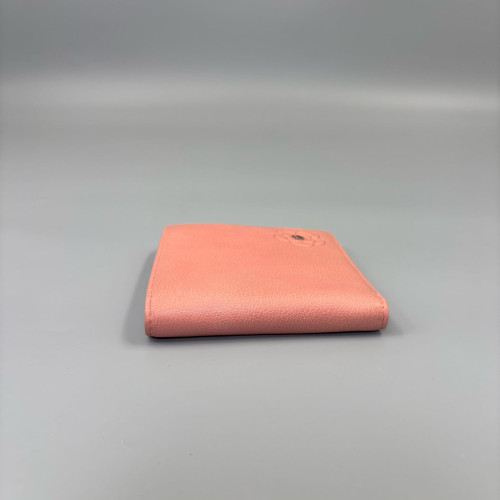 Chanel Camellia Compact Wallet Calfskin Pink