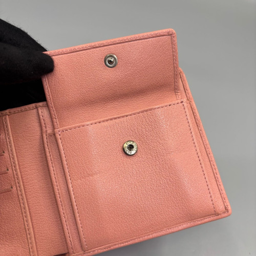 Chanel Camellia Compact Wallet Calfskin Pink
