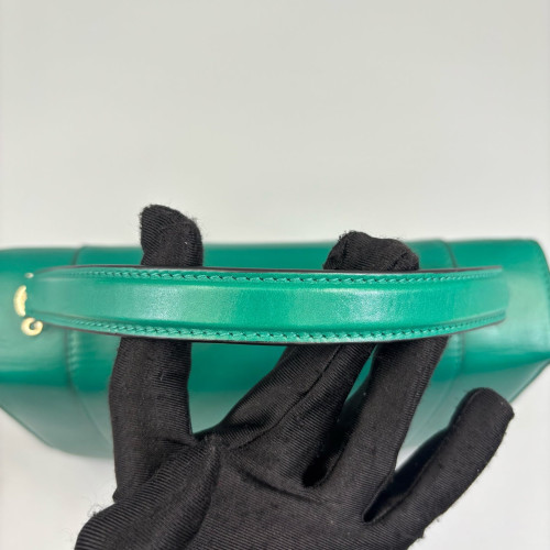 Bvlgari Large Serpenti Forever Top Handle Bag Smooth Calfskin Green