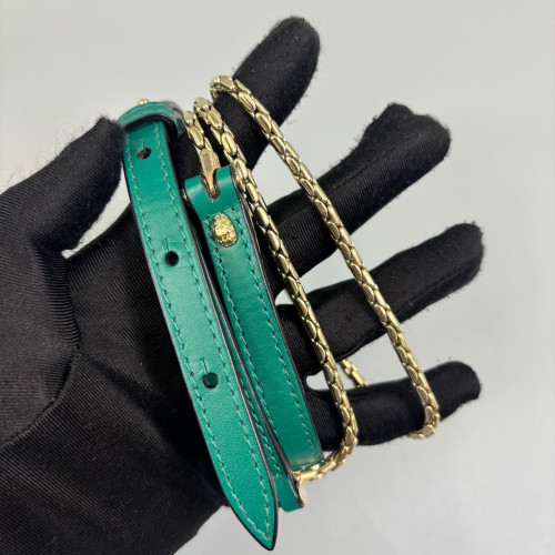 Bvlgari Large Serpenti Forever Top Handle Bag Smooth Calfskin Green