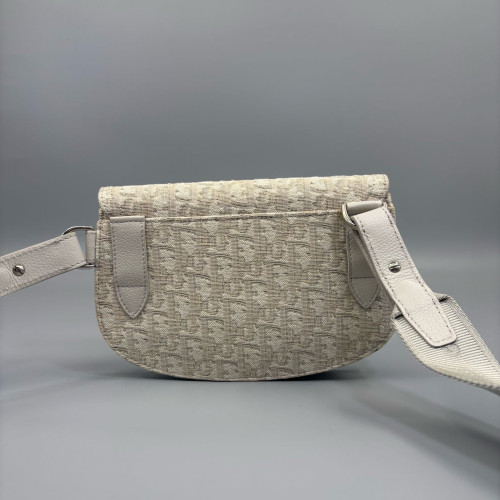 Dior Men Saddle Pouch Oblique White Grey Dior Men Saddle Pouch Oblique White Grey