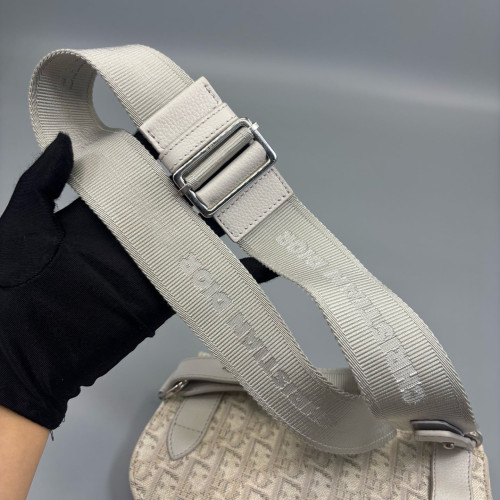 Dior Men Saddle Pouch Oblique White Grey Dior Men Saddle Pouch Oblique White Grey