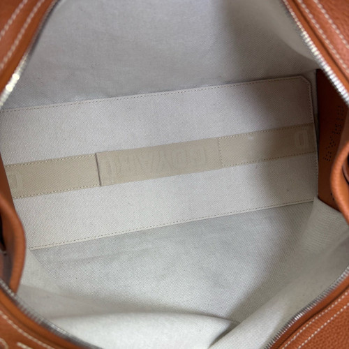 Goyard Tote Bag Goyardine Black Brown White