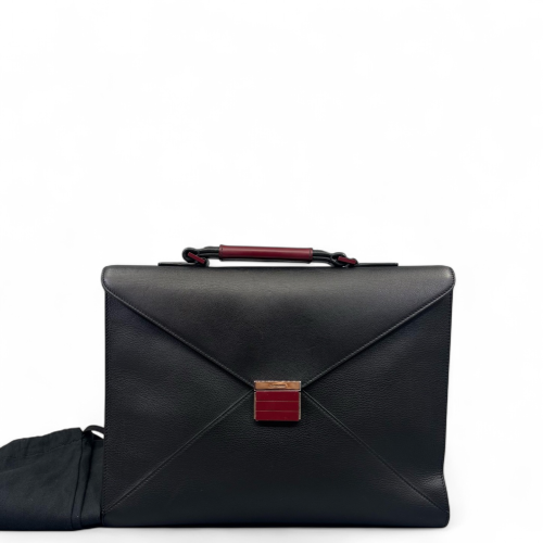 Dior Briefcase Calfskin Black