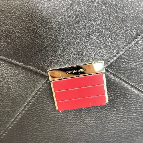 Dior Briefcase Calfskin Black