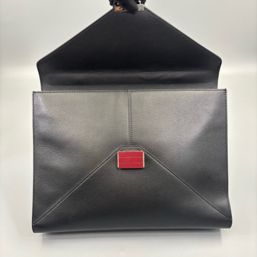 Dior Briefcase Calfskin Black