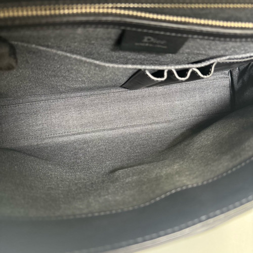 Dior Briefcase Calfskin Black