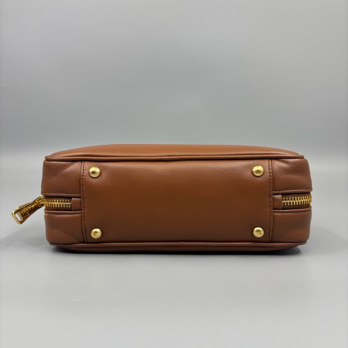 Miu Miu Medium Arcadie Smooth Calfskin Tan