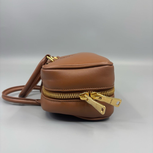 Miu Miu Medium Arcadie Smooth Calfskin Tan