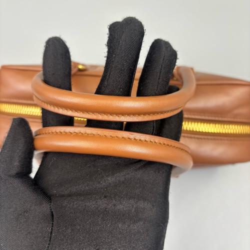 Miu Miu Medium Arcadie Smooth Calfskin Tan