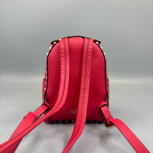 Valentino Rockstud Backpack Calfskin Red Valentino Rockstud Backpack Calfskin Red