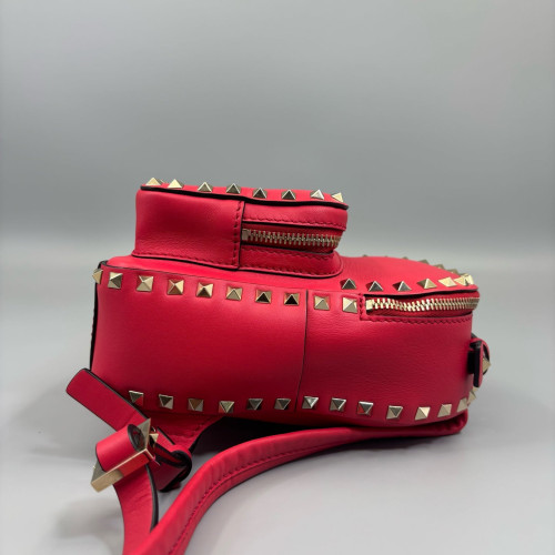 Valentino Rockstud Backpack Calfskin Red Valentino Rockstud Backpack Calfskin Red