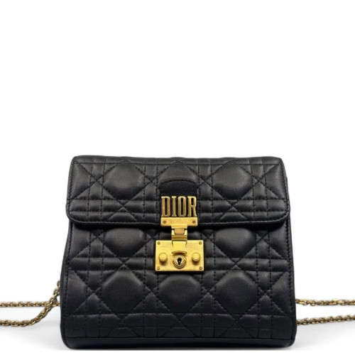 Dior Flap Bag Calfskin Black Dior Flap Bag Calfskin Black