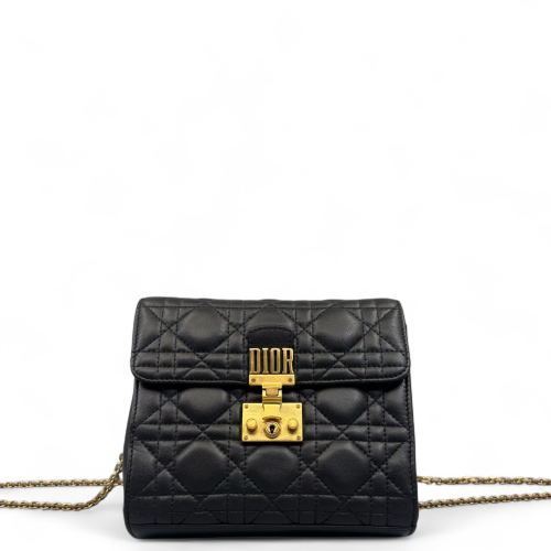 Dior Flap Bag Calfskin Black Dior Flap Bag Calfskin Black