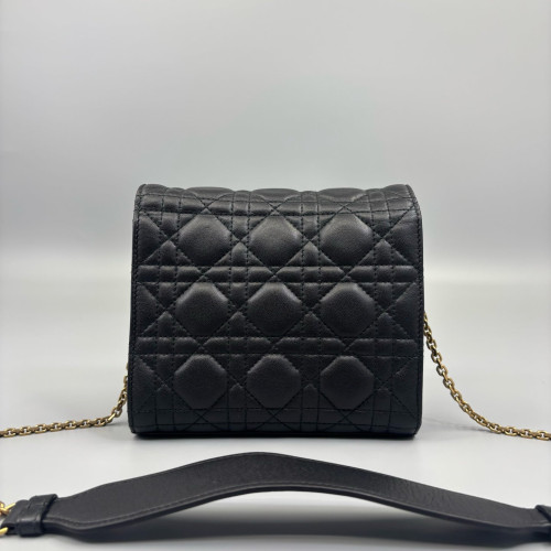 Dior Flap Bag Calfskin Black Dior Flap Bag Calfskin Black