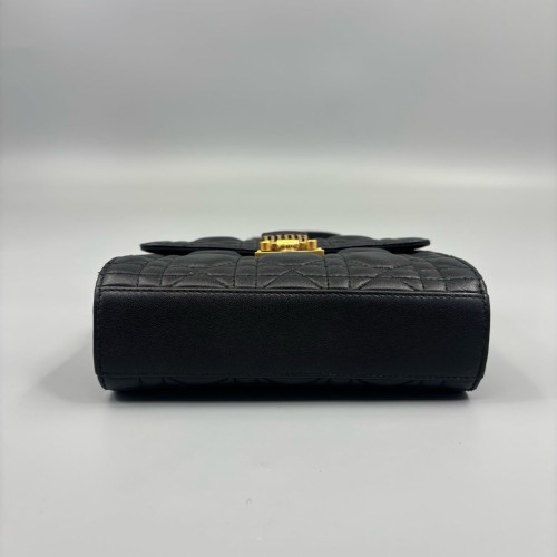 Dior Flap Bag Calfskin Black Dior Flap Bag Calfskin Black
