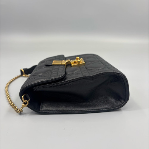 Dior Flap Bag Calfskin Black Dior Flap Bag Calfskin Black