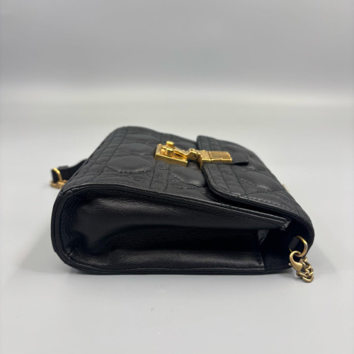 Dior Flap Bag Calfskin Black Dior Flap Bag Calfskin Black