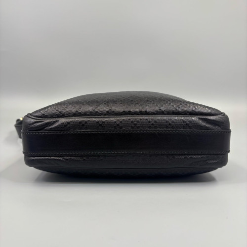 Gucci Diamante Crossbody Bag Coated Canvas Black