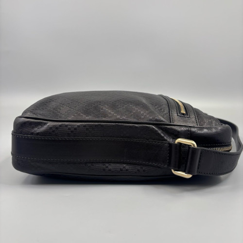 Gucci Diamante Crossbody Bag Coated Canvas Black
