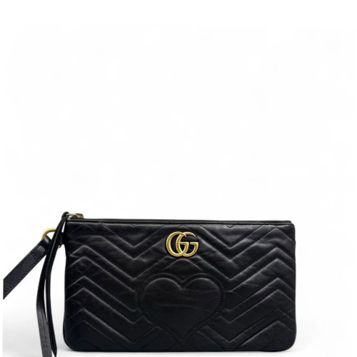 Gucci Chevron Clutch Calfskin Black Gucci Chevron Clutch Calfskin Black