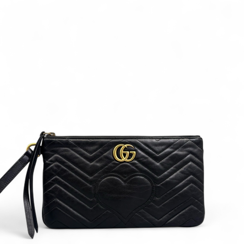 Gucci Chevron Clutch Calfskin Black Gucci Chevron Clutch Calfskin Black
