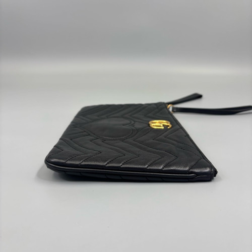 Gucci Chevron Clutch Calfskin Black Gucci Chevron Clutch Calfskin Black